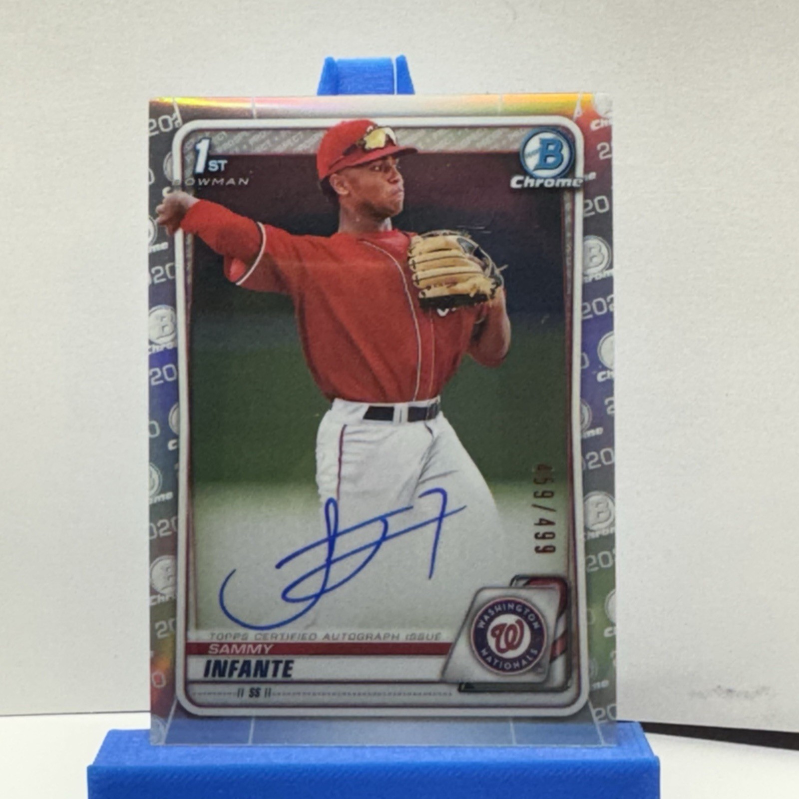 2020 Bowman Draft Chrome Refractor  459/499 Sammy Infante Auto #CDA-SI