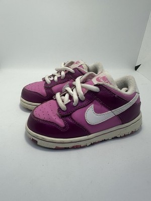 Nike Dunk Low Metallic Pink Größe 6,5 Kinder 311533 611 mehrere Rosatöne