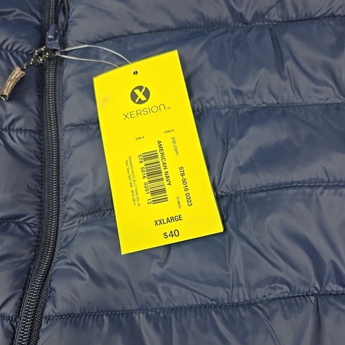 Xersion men's packable puffy vest XXL American Navy - Picture 3 of 9