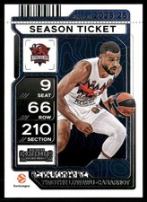 TIMOTHE LUWAWU-CABARROT 2025-26 Panini Contenders EuroLeague Season Ticket #20