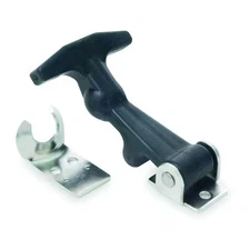 Draw Latch, Nonlocking, Black Rubber,  1Xpa7