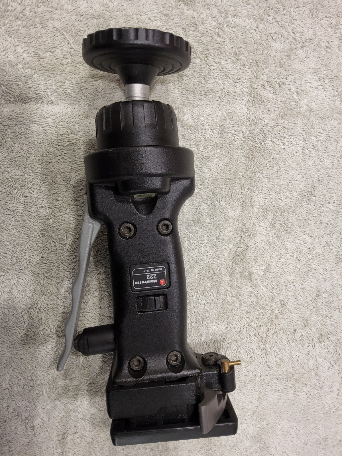 Tripod Head Manfrotto 222 Pistol Grip Ball Pro Photo Camera 