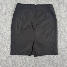 J. Crew Black Pencil Skirt Size 2 Career Office Cotton SP19 Women's