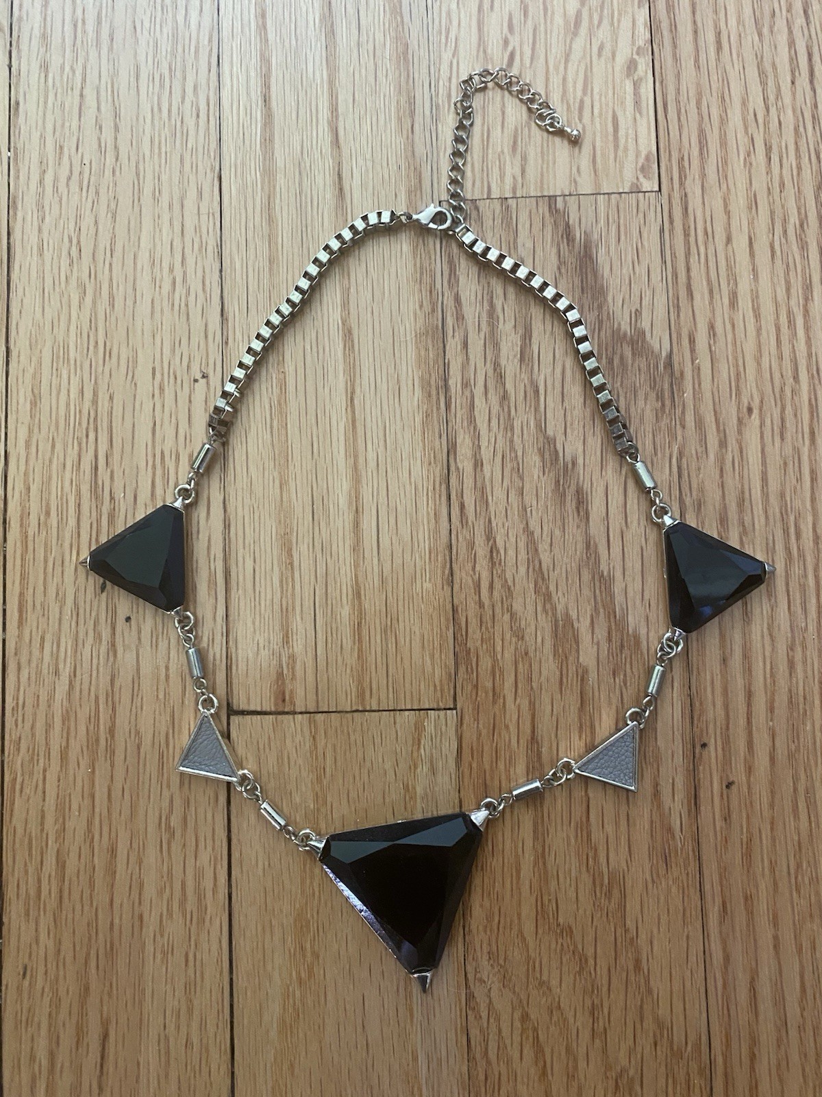 Geometric Triangle Chocker Statement Necklace Mod… - image 6