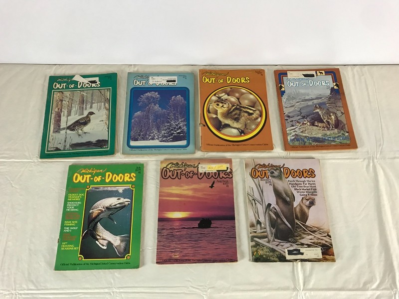 7 - 1977 & 1978 Michigan Out-of-Doors Magazines Group Lot