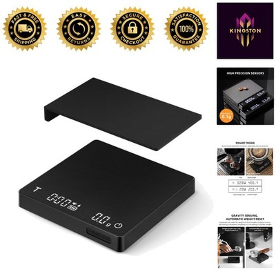 Mini Black Coffee Scale: Rechargeable 2kg/0.1g for Effortless Brewing Precision