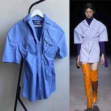 JACQUEMUS La Chemise Bouton Shirt   AW16  La Reconstruction  Runway FR34 / US2