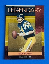 2007 Contenders Dan Fouts Chargers Gold Legendary Contenders Card #LC-5; #d /250