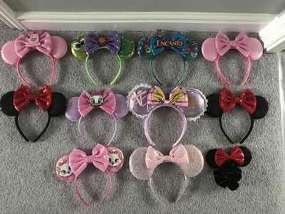 Disney Minnie Mouse Rapunzel Encanto Ohren Stirnbänder x 10 und Scrunchie