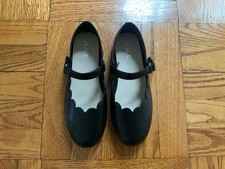 Children  s Place Girl Black Ballet Flat Dress Up Shoes Strap Prom Size 3