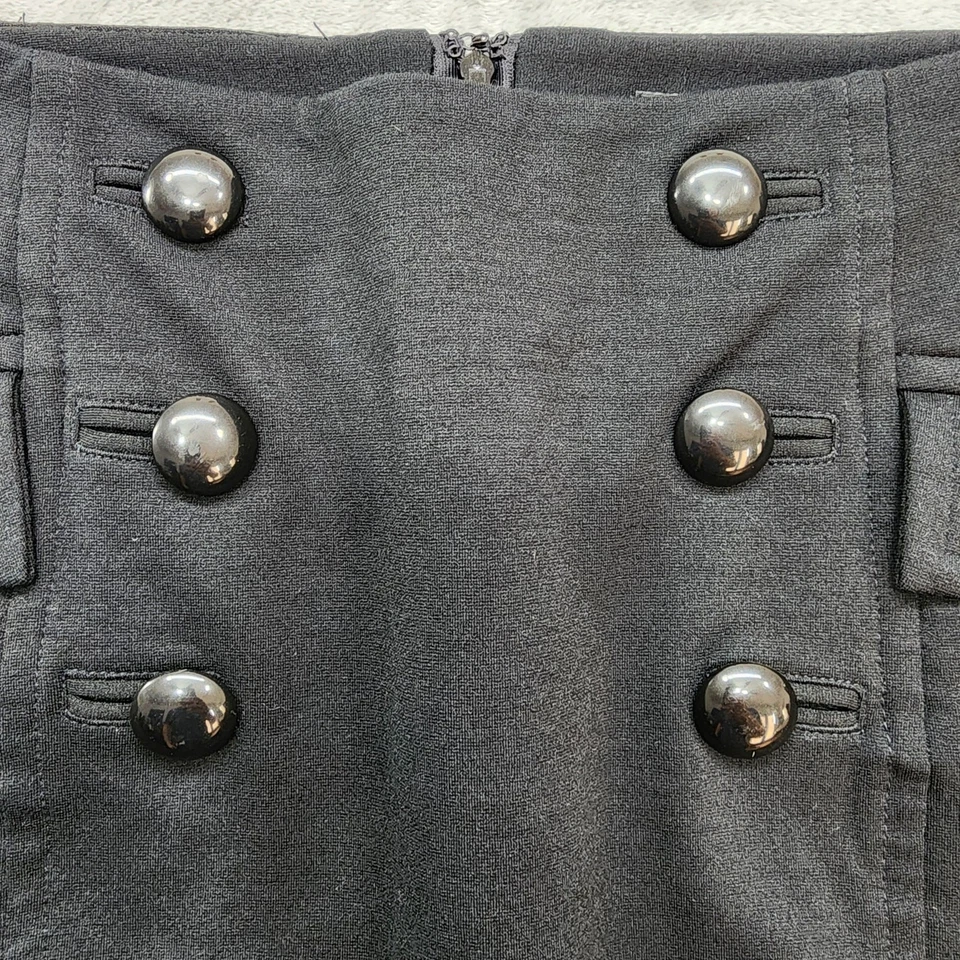 INC International Concepts юбка женщин 14 черный карандаш кнопка деталь назад молнии - Изображение 2 из 4