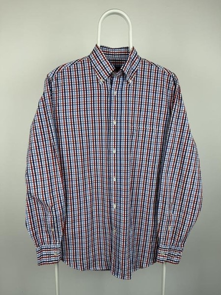 Men Paul & Shark Shirt Navy Cotton 42 / XL / 50 #C3HZ