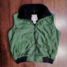 Vintage USDA Forest Service Vest Mens Medium Lion Apparel Green Polartec Fleece