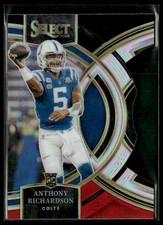 2023 Panini Select #117 Anthony Richardson Black and Red Prizms Die Cuts
