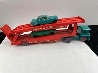 Vintage Matchbox Lesney Major Pack Car Transporter M-8 Diecast Guy Warrior No 8