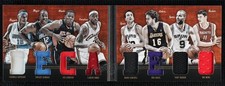 2011 Preferred Decades Material Booklet LeBron James Carmelo Anthony #8 HOF 1b0