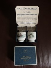Royal Worcester Egg Coddlers Vintage Birds Boxed Made In England