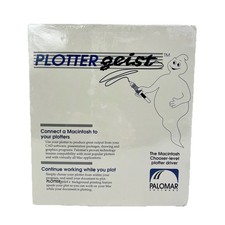 Vintage Macintosh Apple Plotter Geist Plot Program Driver Software Palomar New