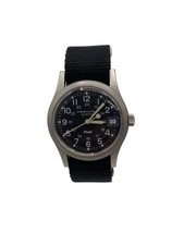 HAMILTON quartz watch/analog/nylon/BLK/BLK/9797 Authentic From Japan