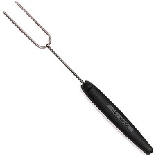 MATFER BOURGEAT STAINLESS STEEL CHOCOLATE DIPPING TOOLS, TWO TINE FORK BLACK