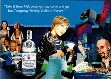 Postcard Tanqueray Sterling Vodka Piercings Advertising Extra