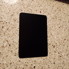 2.5in x 3.5in Black Anodized Aluminum Playing Card Blank