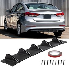 Rear Lip Bumper Diffuser Shark Fin Spoiler Wing Splitter For Hyundai Elantra Rear Lip Bumper Diffuser Shark Fin Spoiler Wing Splitter For Hyundai Elantra