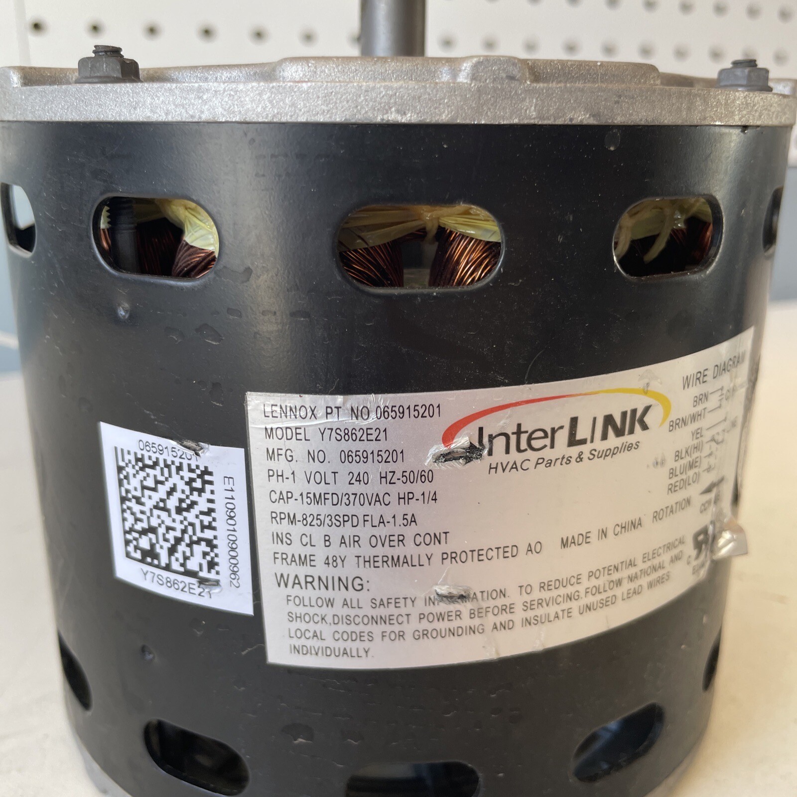 Lennox Blower Motor 065915201 MOTOR Y7S862E21 eBay