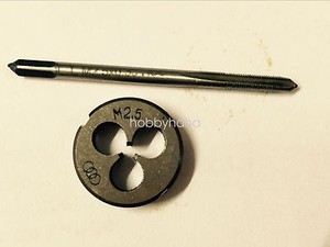 1pc HSS Machine M2.2 X 0.45mm Plug Tap and 1pc M2.2 X 0.45mm Die Threading Tool