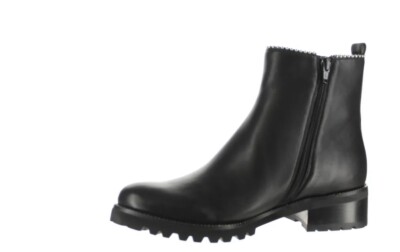 Women’s VANELi Black Nappa Leather Boots Size 11W VANELi Womens Lady Black Nappa Ankle Boots Size 7.5  main image 2