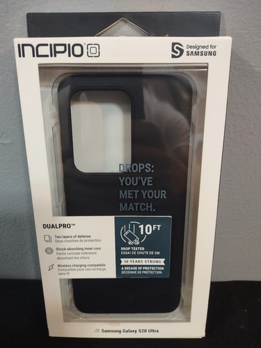 New Incipio DualPro Samsung Galaxy S20 Ultra Black Phone Case Cover Protector - Picture 3 of 13