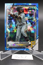 2021 Bowman Chrome Draft Sapphire Edition - #BDC-185 Liover Peguero (RC)
