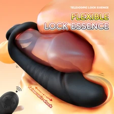 Men Women Thrusting Anal Butt Plug Dildo Vibrator Prostate Massager Sex Toys