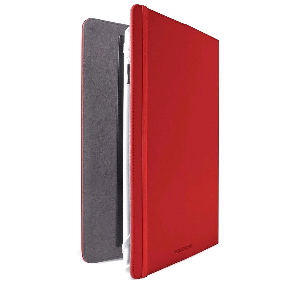 Moleskine Universal Stand Folio Case 7-8 inch Tablets fits iPad MINI 1 2 3 4 Red - Image 3 of 4