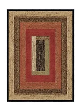 Rustic Lodge, Panel Area Rug, 63" W x 87" L, Multi 3783 63 in x 87 in (W x L)