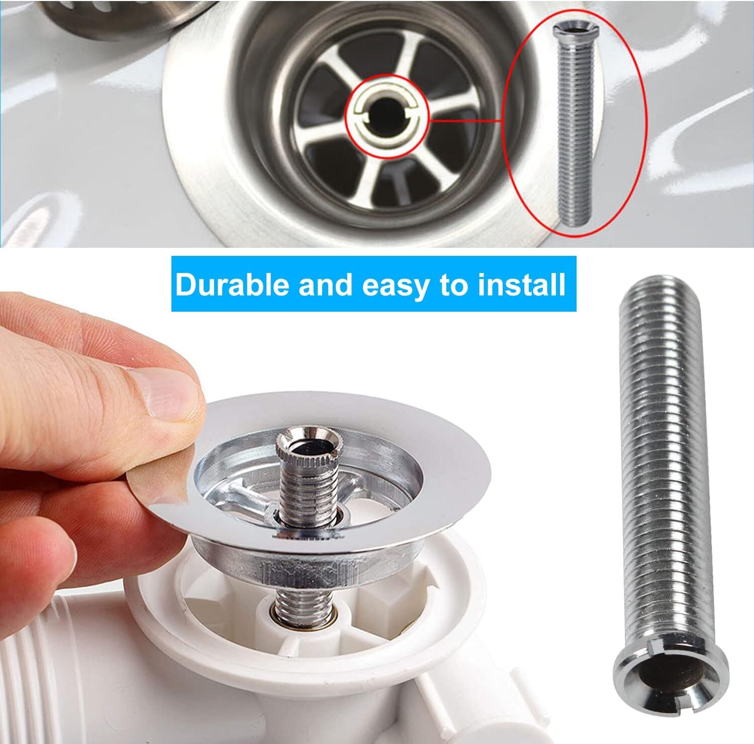 Forbabe Hohlschrauben Spüle 2er Set - M12 X 70mm Edelstahl Für Siebkörbe