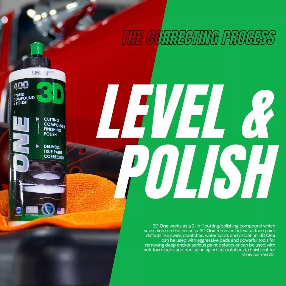 3D One Scratch & Swirl Remover - One Step Paint Correction | eBay