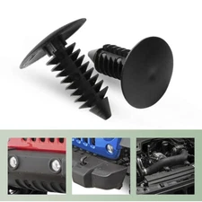 100x 8mm Bumper Clips Auto Car Hole Plastic Rivets Fastener Fender Push Trim Pin