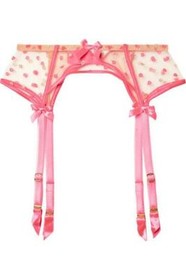 AGENT PROVOCATEUR RARE PINK BRIE SUSPENDER SIZE AP 2 SMALL UK8 BNWT