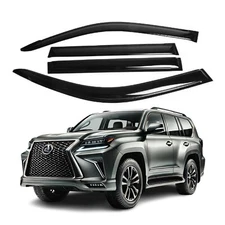 Fits Lexus GX460 2010-2023 Side Window Visor Sun Rain Deflector Guard Thickened