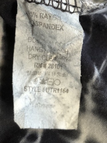 URBAN X Tie-Dyed Tank Swing Dress Black/White Size L EUC Beach Cruise Vacation - Picture 5 of 5