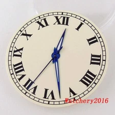 Tandorio 33.5mm Blue Hands Vintage Roman Numeral Watch Dial Fit NH35 NH36 2824