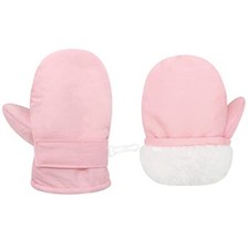 Toddler Mittens Waterproof Toddler Gloves Baby Winter Mittens 6-24 Months Pink