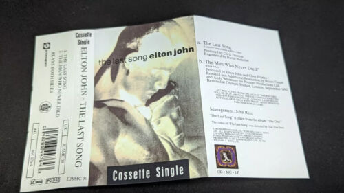 Elton John – The Last Song Cassette Single - Picture 2 of 4