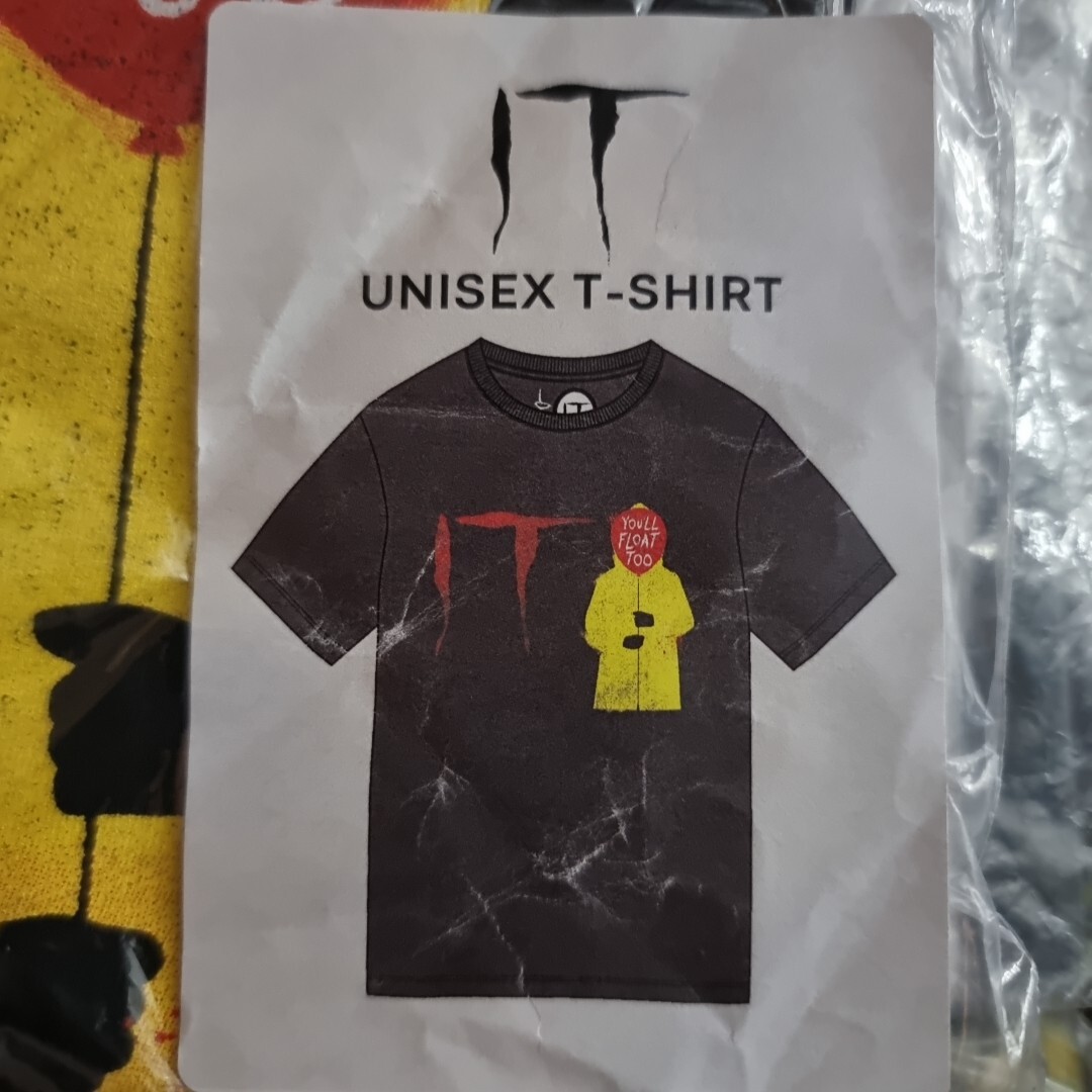 Camiseta IT You'll Float Too XL Película de Terror Pennywise NUEVA WB Extra Grande