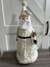 Wondershop Santa Target 22 1/2 Inches H Fabric Wreath Stuffed Beige NEW BS