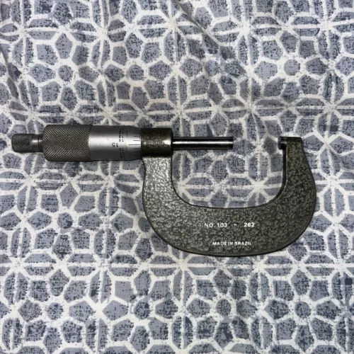 MITUTOYO 103-262 OUTSIDE MICROMETER 1-2” .0001 Grads - Carbide