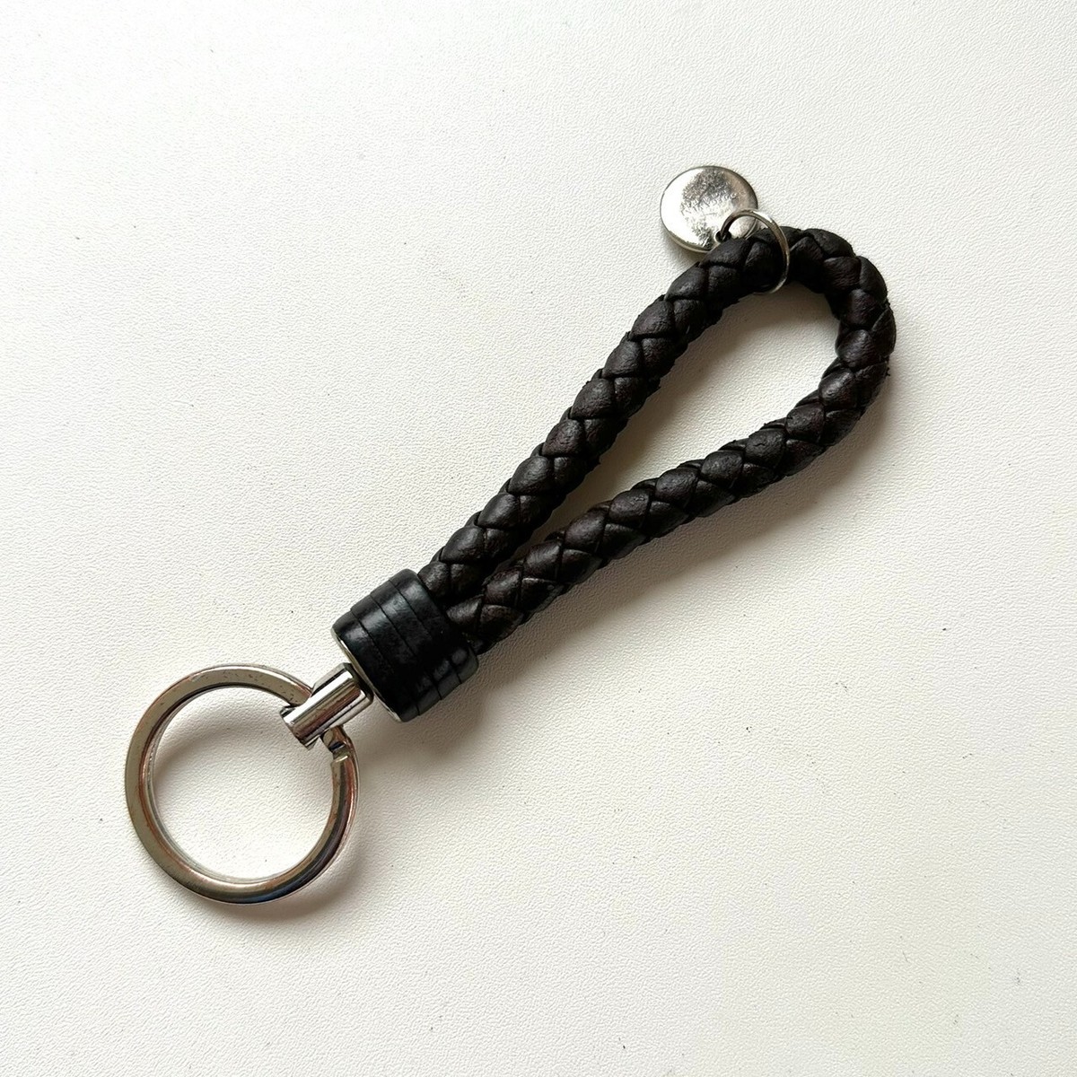 ★BOTTEGA VENETA★ Intrecciato key ring midnight blue 607492 Buy Bottega Veneta Blue Keyring in Intrecciato Leather For