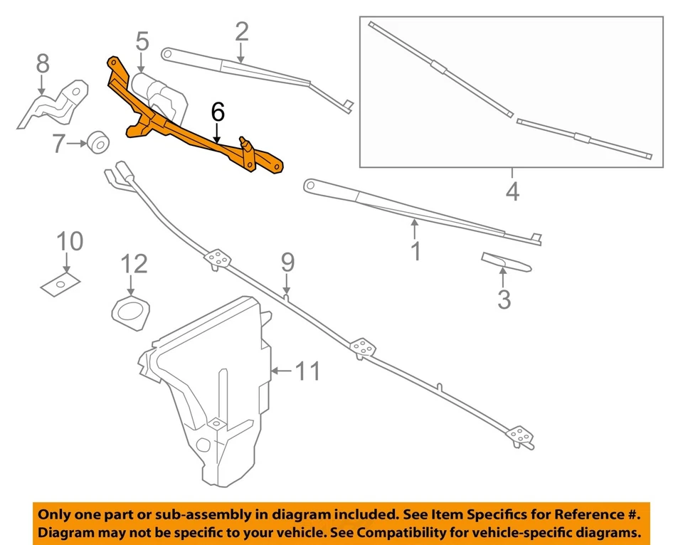 Enlace limpiaparabrisas usado se adapta a: BMW 740I grado A 2014 Foto 3 de 4