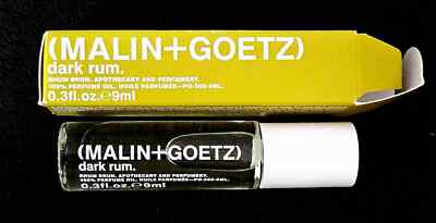 NEW Malin Goetz Dark Rum Rollerball Perfume Oil Size 9ML